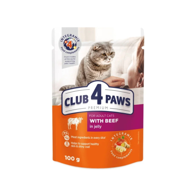Club 4 Paws Adult Beef Jelly 100gr
