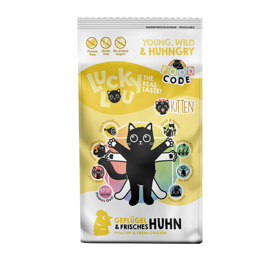 Lucky Lou Food Code Kitten Πουλερικά & Φρέσκο Κοτόπουλο 3kg