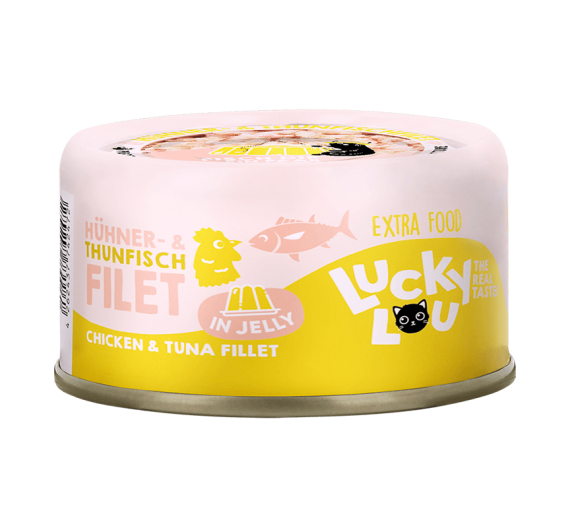 Lucky Lou ExtraFood Jelly Φιλέτο Τόνου & Κοτόπουλου 70gr