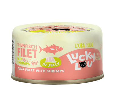 Lucky Lou ExtraFood Jelly Φιλέτο Τόνου & Γαρίδες 70gr