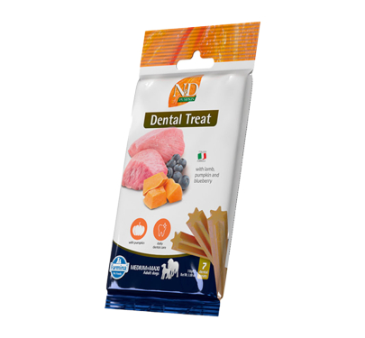 N&D Treats Pumpkin Grain Free Adult Med/Maxi Lamb & Pumpkin & Blueberry 110gr