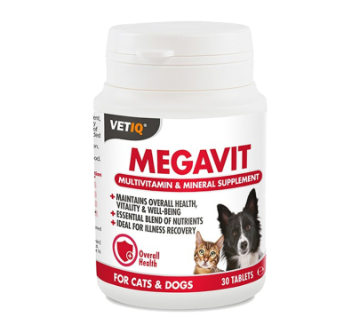 VetIQ Megavit Cats & Dogs Πολυβιταμινούχο 45tabs