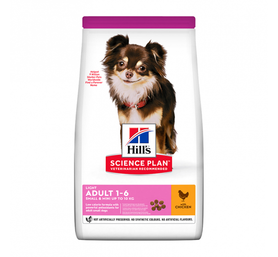 Hill's SP Adult Light Small & Mini Κοτόπουλο 1.5kg -20%