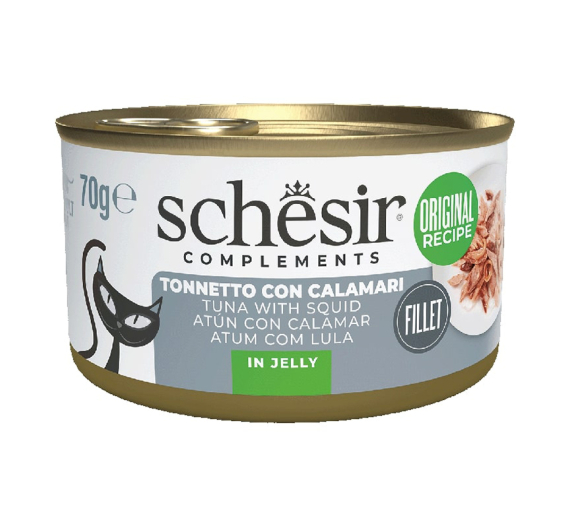 Schesir Cat Jelly Τόνος με Καλαμάρι 85gr