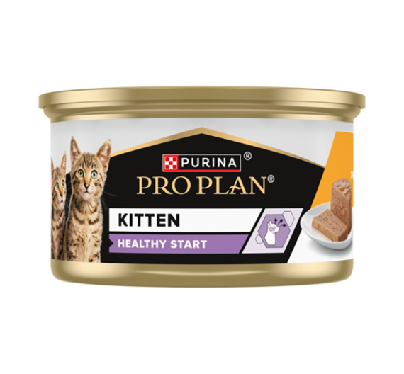 Purina Pro Plan Kitten Healthy Start Mους με Κοτόπουλο 85gr Purina Pro Plan Kitten Healthy Start Mους με Κοτόπουλο 85gr