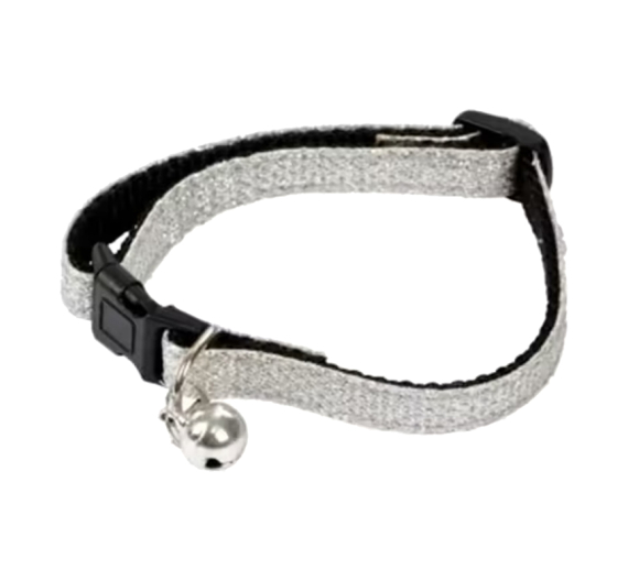Love Story Περιλαίμιο - Κολάρο Γάτας Ασημί με Glitter 20-30cm Love Story Περιλαίμιο - Κολάρο Γάτας Ασημί με Glitter 20-30cm