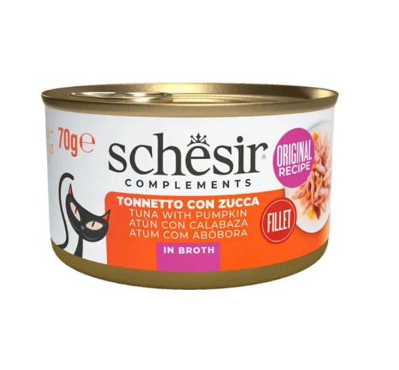 Schesir Cat Broth Τόνος με Κολοκύθα 70gr Schesir Cat Broth Τόνος με Κολοκύθα 70gr