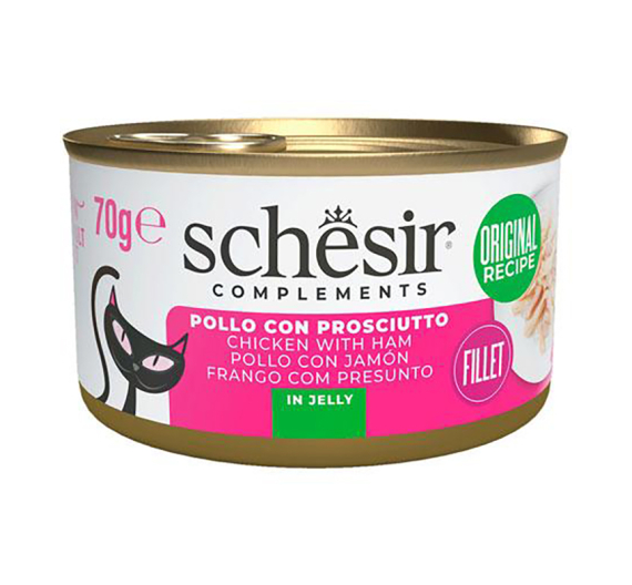 Schesir Cat Jelly Τόνος με Ζαμπόν 85gr Schesir Cat Jelly Τόνος με Ζαμπόν 85gr