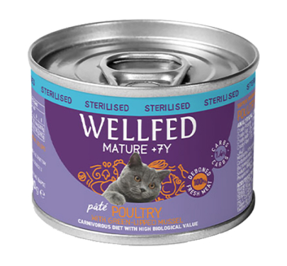 Wellfed Mature 7+ Poultry & Mussel 200gr
