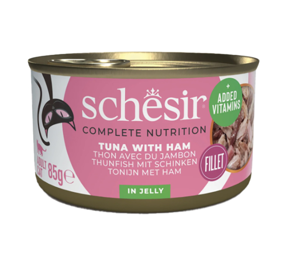 Schesir Cat Jelly Τόνος με Ζαμπόν 85gr