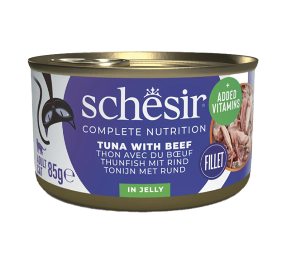 Schesir Cat Jelly Τόνος με Μοσχάρι 85gr