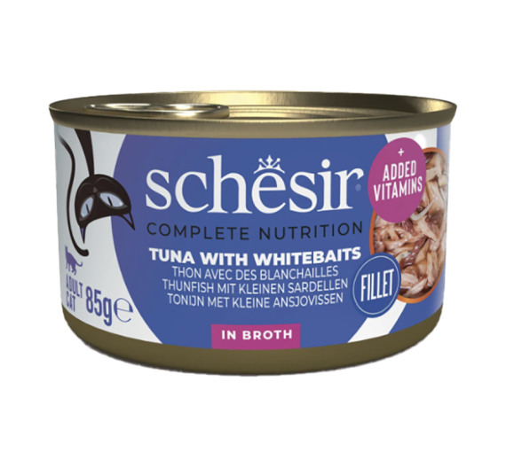 Schesir Cat Natural Τόνος & Αθερίνα με Ρύζι 85gr