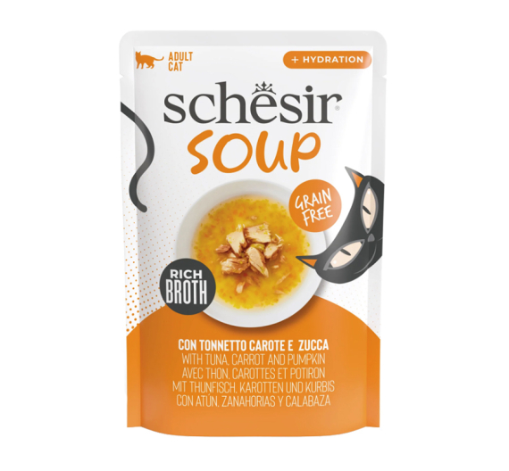 Schesir Cat Soup Τόνος & Κολοκύθα 85gr Schesir Cat Soup Τόνος & Κολοκύθα 85gr