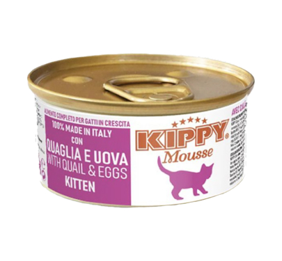 Kippy Cat Μους Kitten με Ορτύκι & Αυγό 85gr