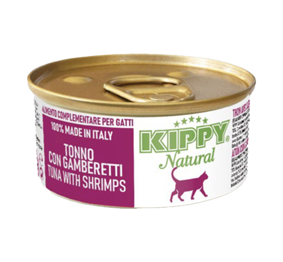 Kippy Cat Natural με Τόνο & Γαρίδες 70gr