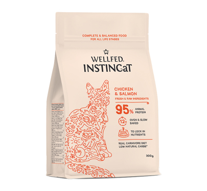 Wellfed InstinCat Chicken & Salmon 300gr