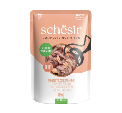 Schesir Cat Complete & Balanced Jelly Τόνος με Κοτόπουλο Pouch 85gr
