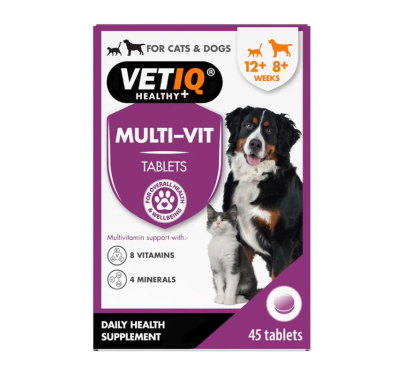 VetIQ Megavit Cats & Dogs Πολυβιταμινούχο 45tabs