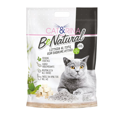 Cat & Rina Benatural Άμμος Tofu με Ενεργό Άνθρακα 10L