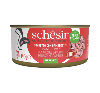 Schesir Cat Complete & Balanced Τόνος με Γαρίδες 140gr
