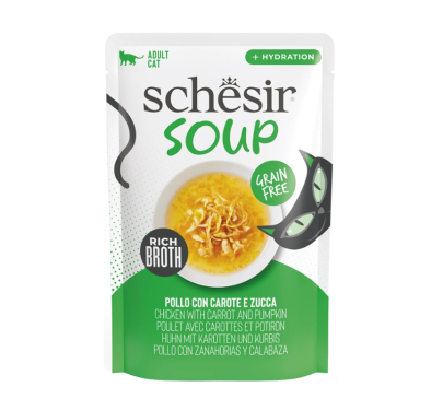 Schesir Cat Soup Κοτόπουλο & Κολοκύθα 40gr
