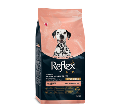 Reflex Plus Medium / Large Light & Sterilised Adult Lamb 12kg