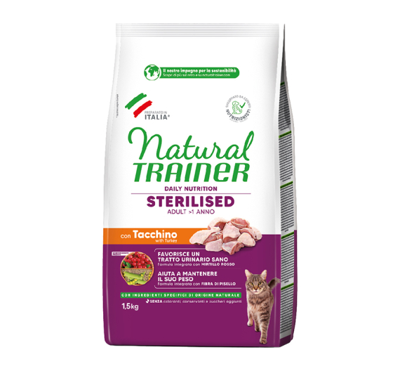 Natural Trainer Adult Sterilized Λευκά Κρέατα 1.5kg