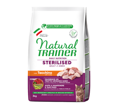 Natural Trainer Adult Sterilized Λευκά Κρέατα 3kg