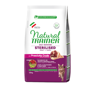 Natural Trainer Adult Sterilized Προσούτο 1.5kg