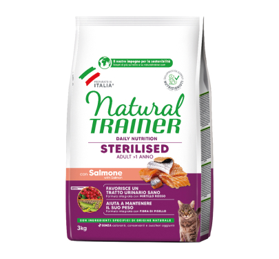 Natural Trainer Adult Sterilized Σολομός 3kg