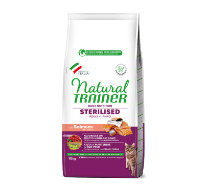 Natural Trainer Adult Sterilized Σολομός 10kg