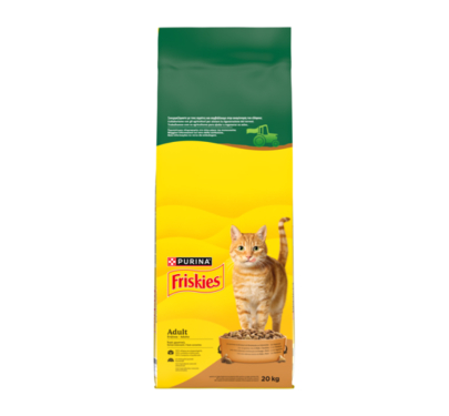 Friskies Cat Κοτόπουλο, Γαλοπούλα & Ελιές 2kg