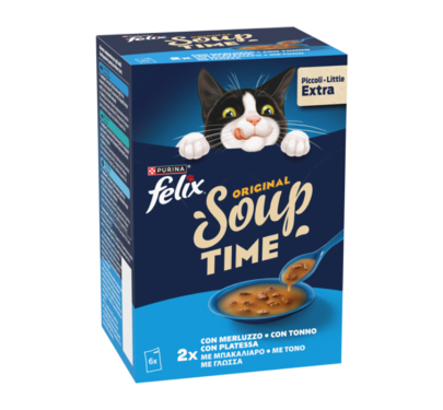 Felix Soups Πολυσυσκευασία με Μπακαλιάρο, Τόνο & Γλώσσα 6x48gr