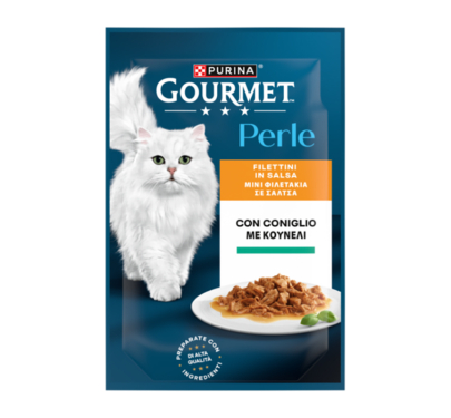 Purina Gourmet Perle Φιλετάκια με Κουνέλι 85gr