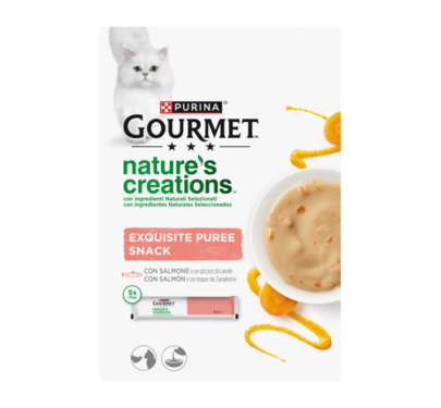 Purina Gourmet Nature's Creations Puree Βοδινό & Ντομάτα 5x10gr