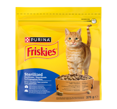 Friskies Cat για Στειρωμένες Γάτες Γαλοπούλα & Λαχανικά 375gr