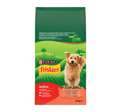 Friskies Active Βοδινό 9kg