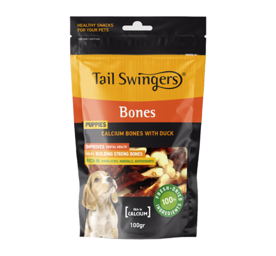 Tail Swingers Κόκαλα Ασβεστίου με Πάπια 100gr