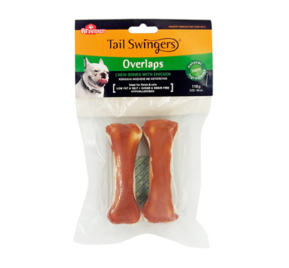 Tail Swingers Συμπαγές Κόκαλο με Κοτόπουλο 10cm 2τμχ