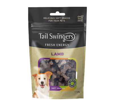 Tail Swingers Μαλακές Λιχουδιές με Αρνί 125gr