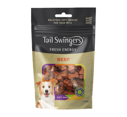 Tail Swingers Μαλακές Λιχουδιές με Μοσχάρι 125gr