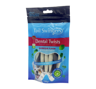 Tail Swingers Dental Twists Barbeque 130gr Small Breeds