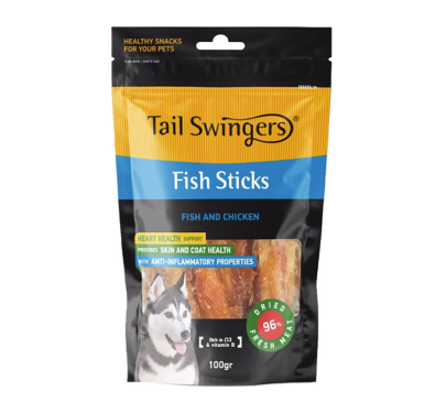 Tail Swingers Sticks Ψαριού με Κοτόπουλο 100gr