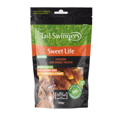 Tail Swingers Γλυκοπατάτα με Κοτόπουλο 100gr