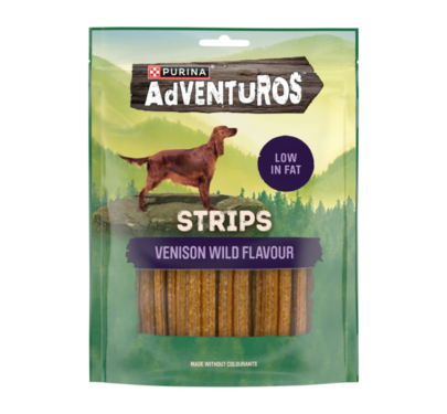 Purina Adventuros Strips με Ελάφι 90gr