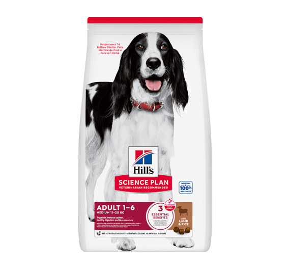 Hill's SP Adult Medium Αρνί & Ρύζι 2.5kg