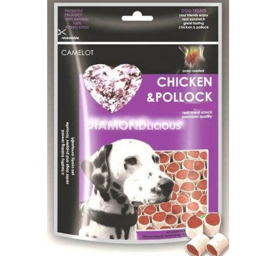 Pet Camelot Σνακ απο Στήθος Κοτόπουλου και Ψάρι 100g
