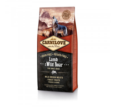 Carnilove Lamb & Wild Boar Adult 12kg