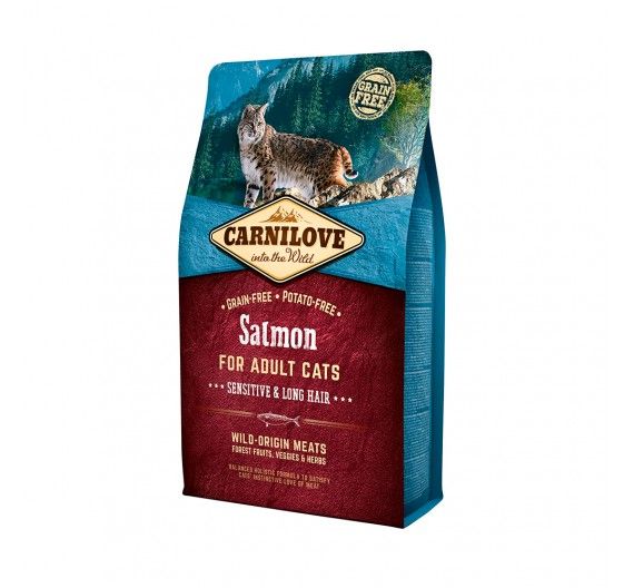 Carnilove Adult Cats Salmon 2kg - Sensitive & Long Hair