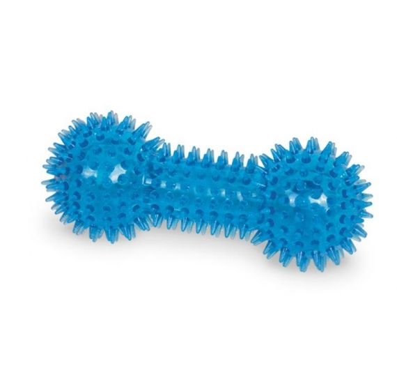 Nobby Tpr Rubber Spiky Dumbbell Blue Nobby Tpr Rubber Spiky Dumbbell Blue
